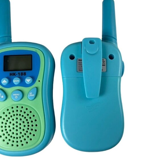 Set 2 Kids Walkie Talkies HK 188 Blue Battery Operated u - Picture 3 of 6